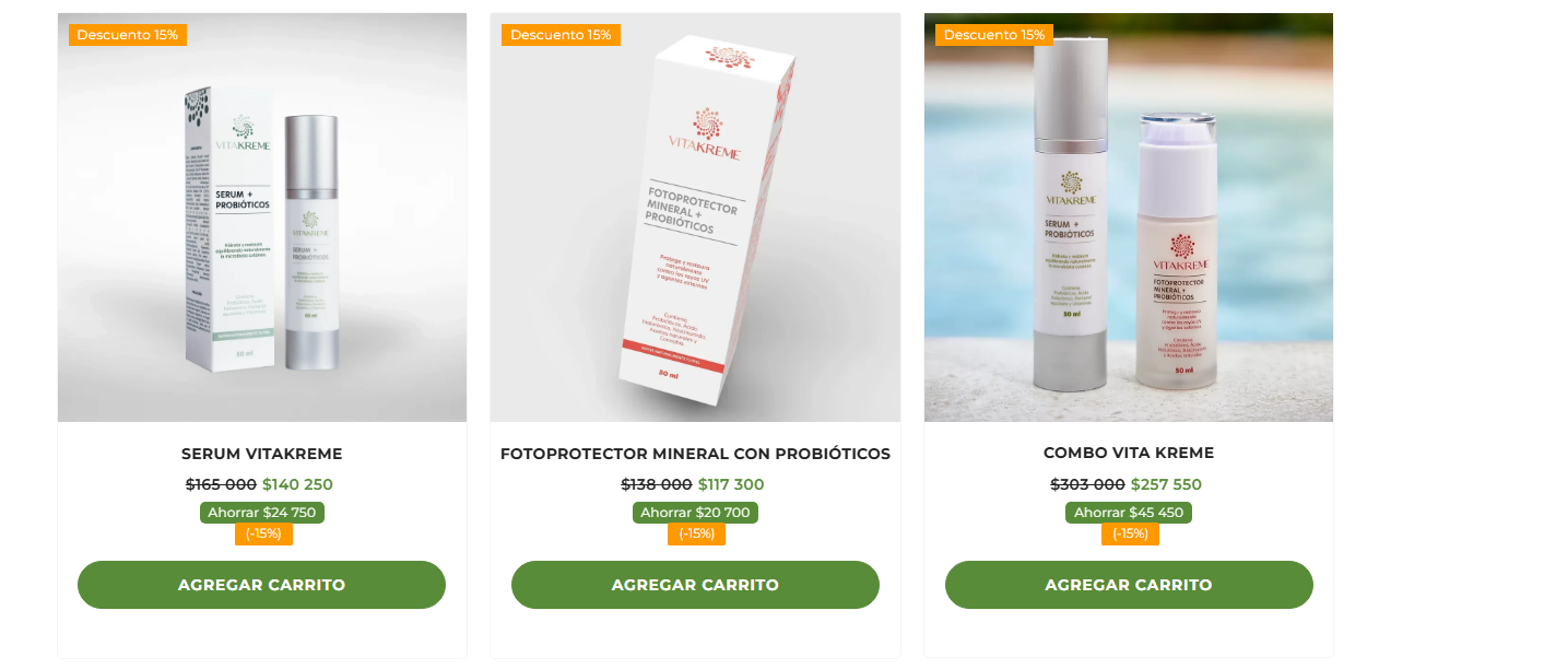 Skin Care Natural | Rejuvenecimiento Facial y Protección Solar – VitaKreme