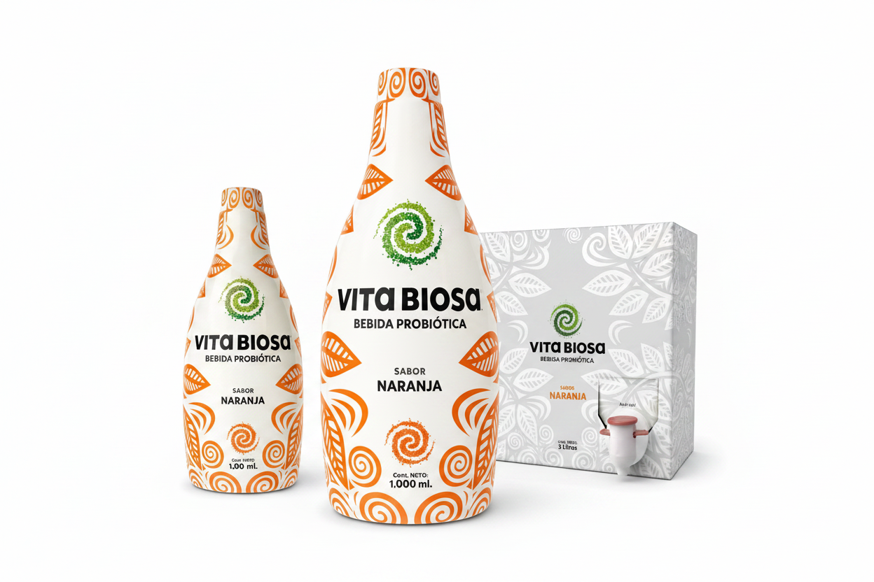 Vita Biosa Naranja | Probiótico Natural 500ml, 1L y 3L