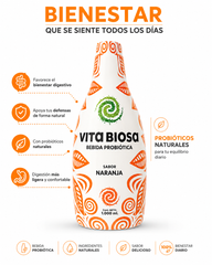 Vita Biosa Naranja 1 Litro | Probiótico para Bienestar Digestivo