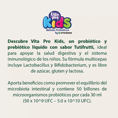 Probiótico Infantil Vita Pro Kids Sabor Tutti Frutti 500ml