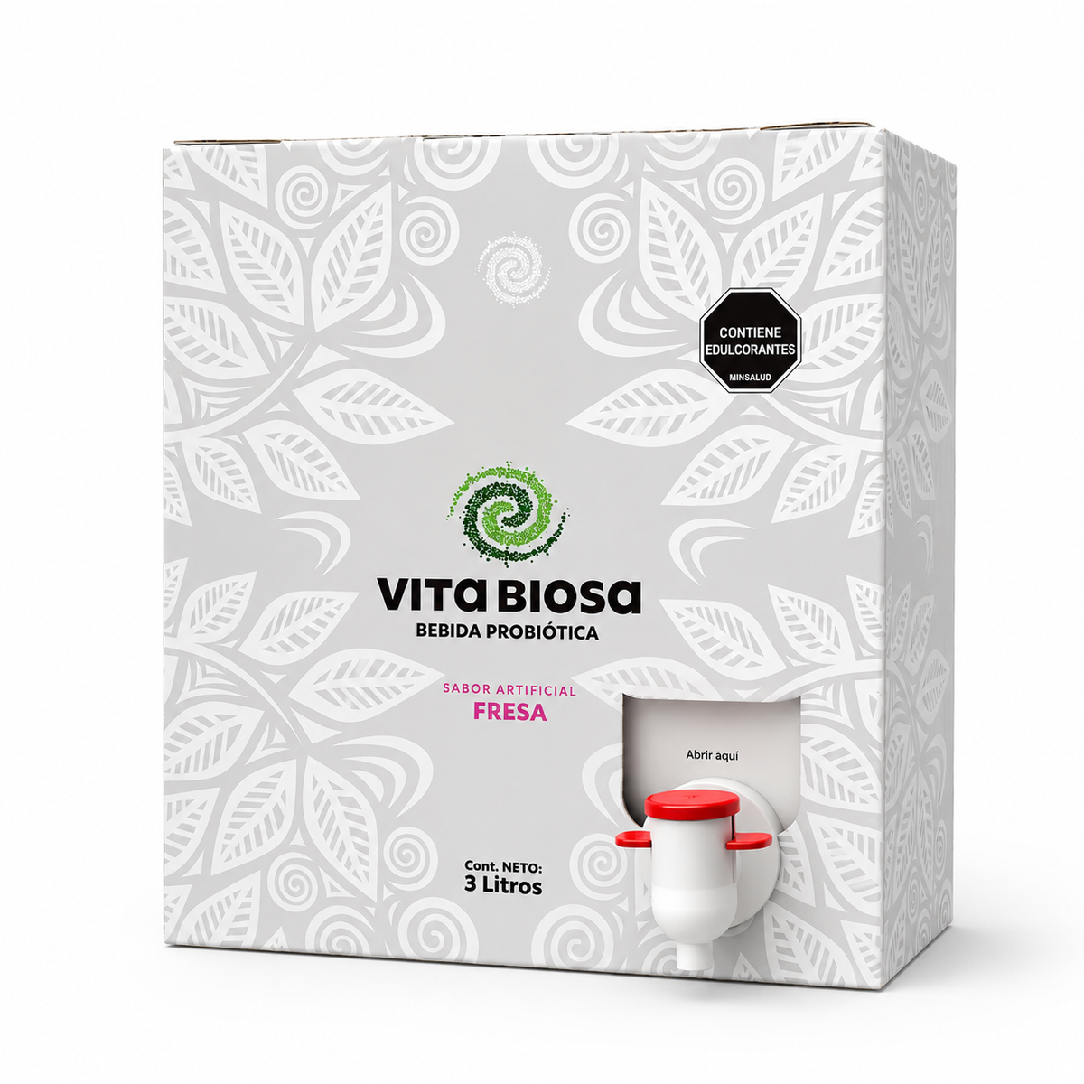 Vita Biosa Fresa 3 Litros | Probiótico para Bienestar Digestivo