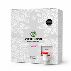Vita Biosa Fresa 3 Litros | Probiótico para Bienestar Digestivo