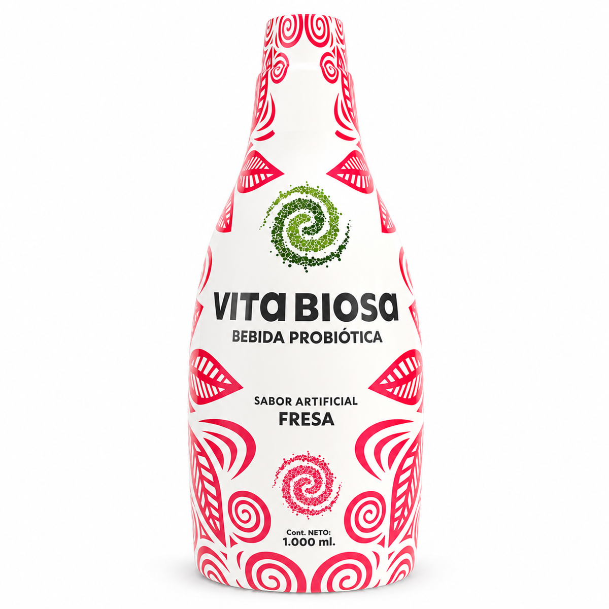 Vita Biosa Fresa 1L | Probiótico Líquido para Bienestar Digestivo