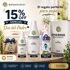 Vita Biosa Fresa 1L | Probiótico Líquido para Bienestar Digestivo