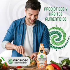 Bebida Probiótica Vita Biosa sabor Fresa  500 ml