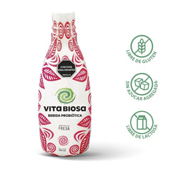 Bebida Probiótica Vita Biosa sabor Fresa  500 ml