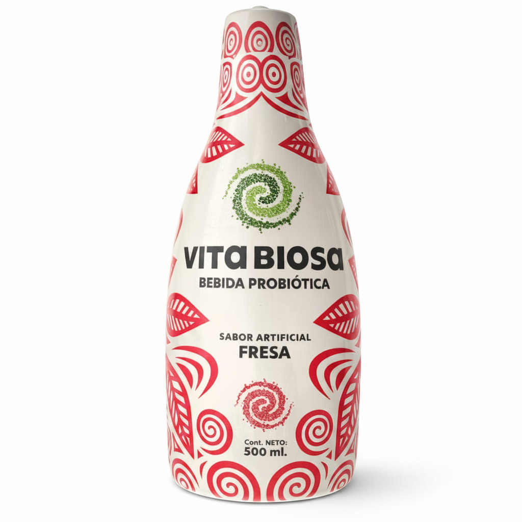 Vita Biosa Fresa fondo blanco sin sello