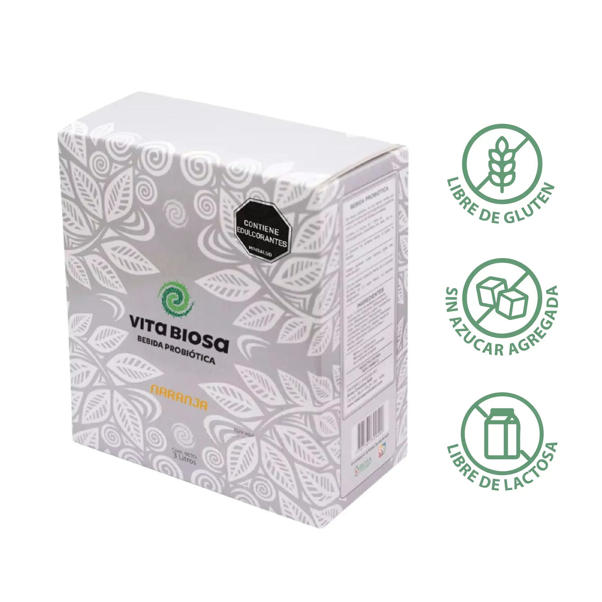 Bebida Probiótica Vita Biosa sabor Naranja  3 litros