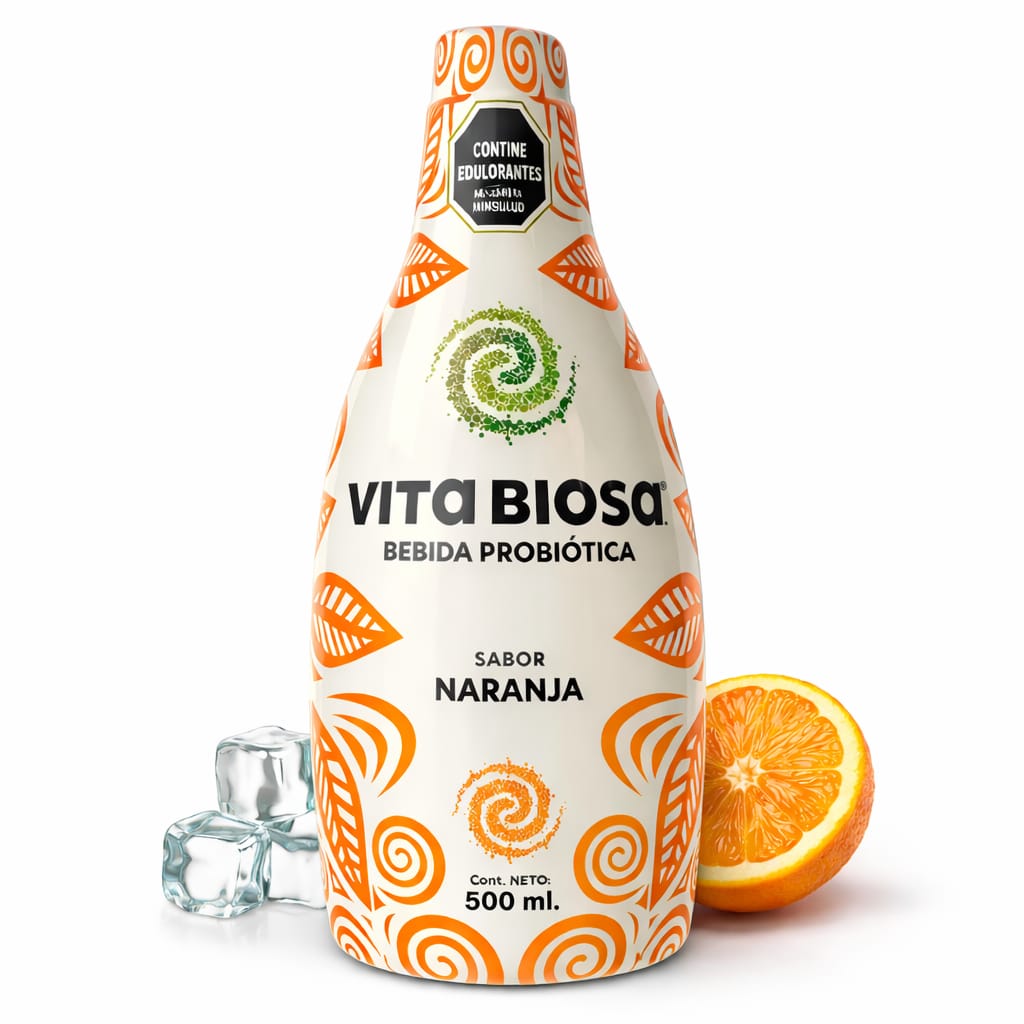 Probiótico Vita Biosa Naranja 500 ml – Bebida probiótica fermentada para la salud digestiva