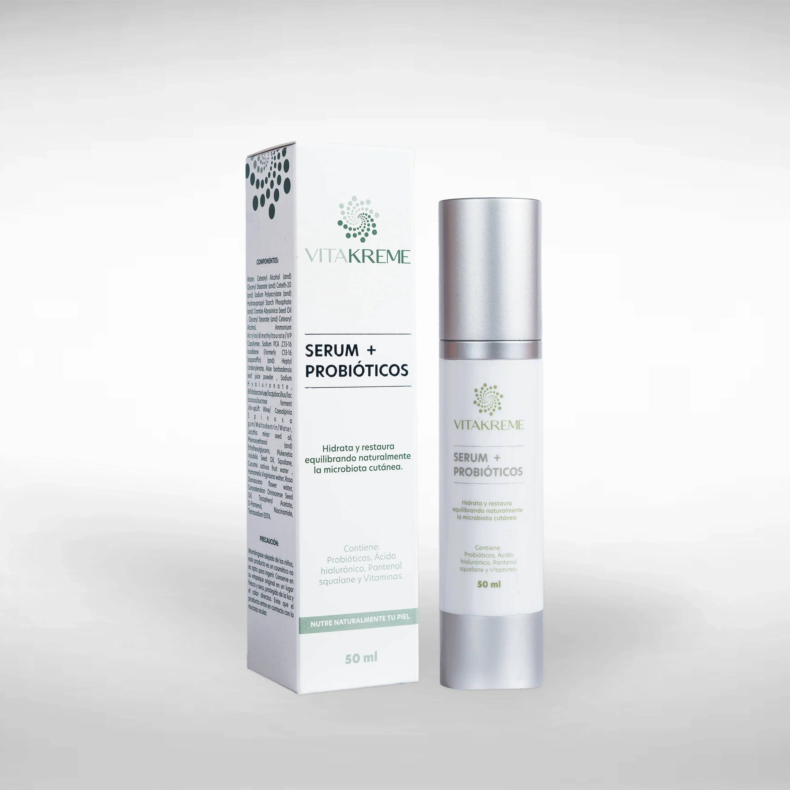 Sérum VitaKreme – Rejuvenecimiento facial natural con probióticos para piel radiante